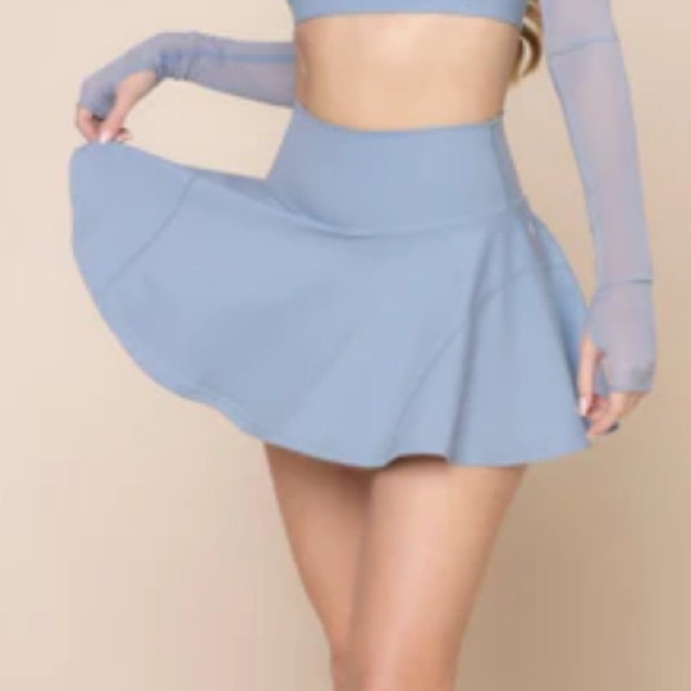 turquoise twirl skort